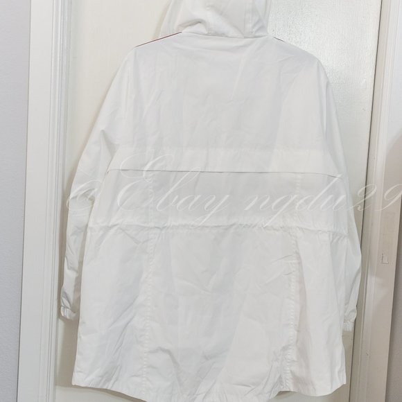 Tommy Hilfiger Ladies' Long Windbreaker‎ WHITE - Picture 6 of 8